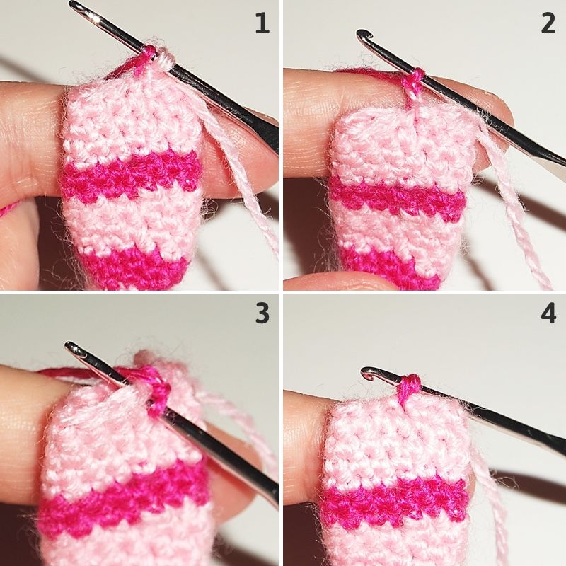 How to Hide the Color Changes in your Amigurumis